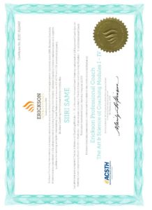 coaching certificate
